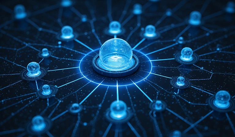 Graficzne przedstawienie przepływu danych przez sieć, symbolizujące, jak pliki cookie pomagają w personalizacji doświadczeń użytkownika.